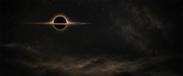 A Black Hole and Its Accretion Disc - Mono 4K - Fantasy & Space wallpaper