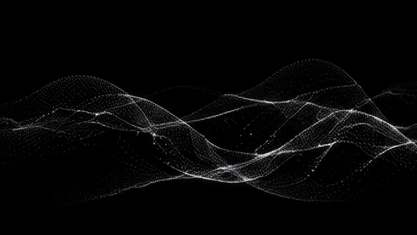 Wave of White Particles - Mono 4K - Minimal & Abstract wallpaper