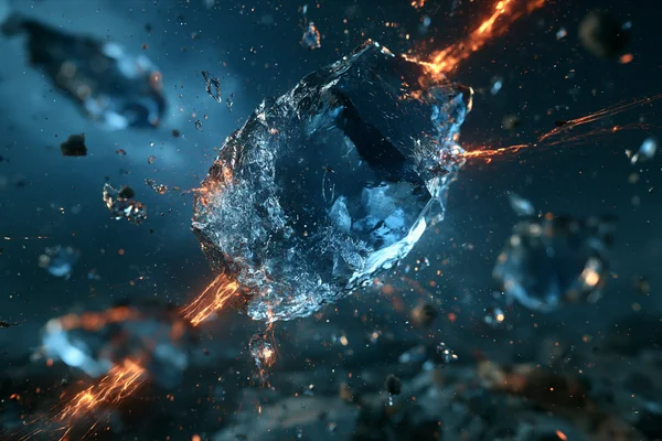 Crystal Lightning - Ice Blue - Fantasy & Space wallpaper
