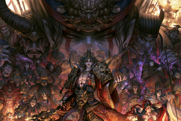 闇に潜む鎧の魔物 - ファンタジー・宇宙の壁紙
