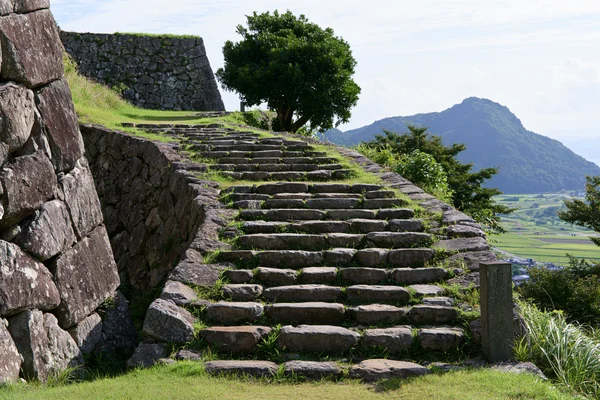 石垣に沿う石段 - 世界遺産・遺跡の壁紙