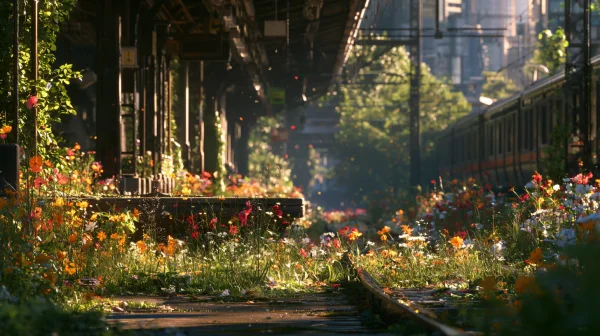 Old Garden Entrance Overflowing with Flowers - Flowers & Plants wallpaper