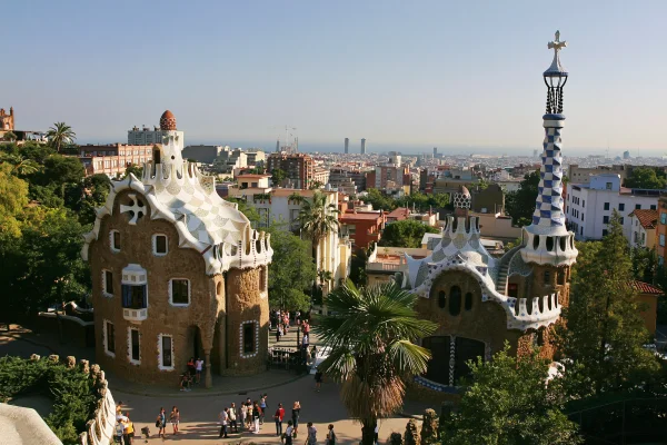 Barcelona Cityscape and Mosaic Park - Architecture & Cities wallpaper