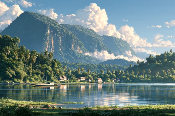 木々を映す山の湖 - 自然・風景 / 海・湖・水辺の壁紙