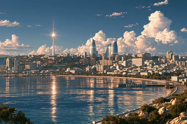 A Waterfront City Skyline - Architecture & Cities wallpaper