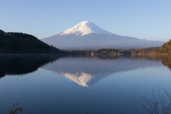 Snow-Capped Mount Fuji Mirrored in a Lake - Nature & Landscape / Sea, Lakes & Water wallpaper