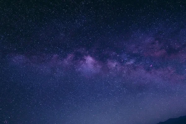 Milky Way in Violet and Indigo Night Sky - Sky, Stars & Sunsets wallpaper