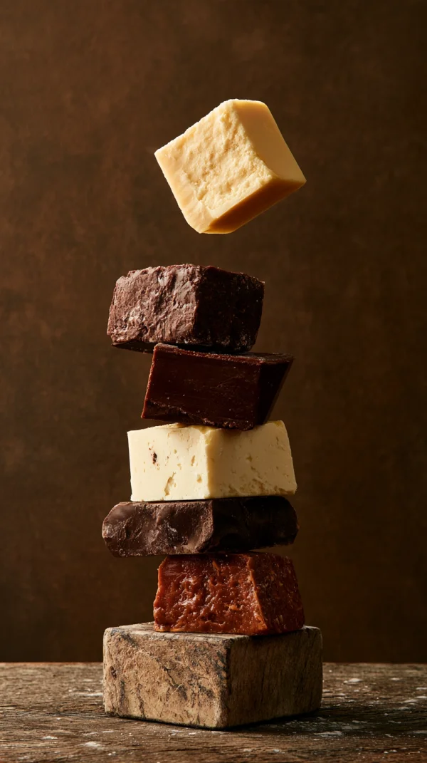 Stacked Chocolate Blocks - Cute / Life & Food wallpaper