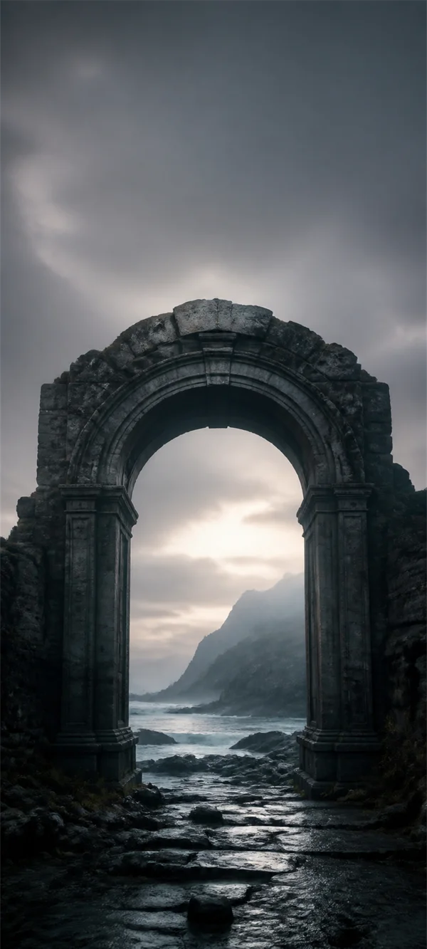 A Great Stone Arch by the Sea - Mono Phone - Architecture & Cities / Sea, Lakes & Water wallpaper
