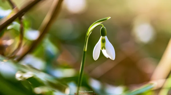 Snowdrop Blooming in Spring Light - Flowers & Plants wallpaper
