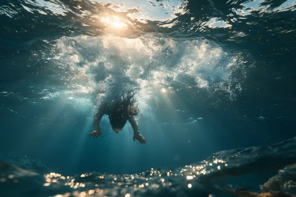 Pillars of Light Underwater - Sea, Lakes & Water wallpaper