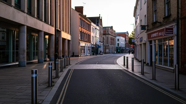 Quiet Street of Stone Buildings - Architecture & Cities wallpaper