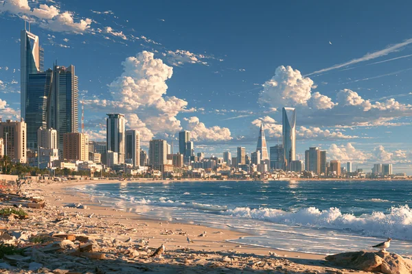 Morning Over a Coastal Skyline - Architecture & Cities wallpaper