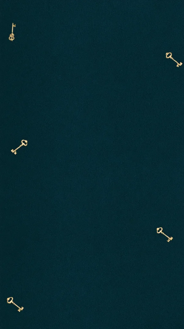Small Keys Scattered on Deep Teal - Minimal & Abstract / Life & Food wallpaper