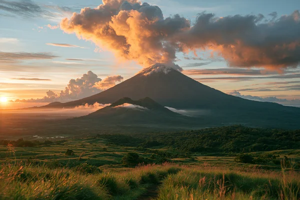 A Volcano Wreathed in Smoke - Nature & Landscape wallpaper