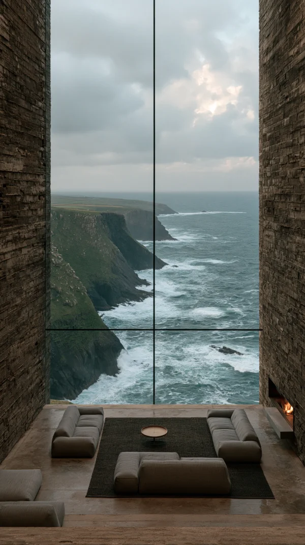 Room Overlooking a Cloudy Cape - Life & Food / Architecture & Cities wallpaper