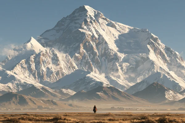 A Snowy Summit Above the Desert - Nature & Landscape wallpaper
