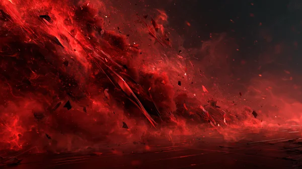 深紅の閃光が満ちる爆風 - 赤 フルHD - ファンタジー・宇宙の壁紙