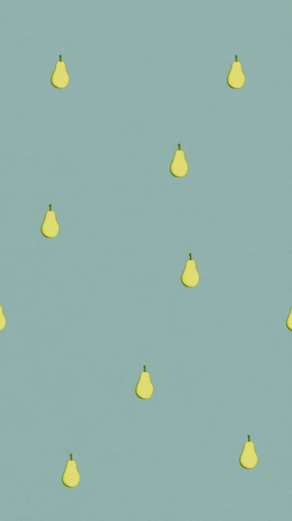 Yellow Pears on Mint Green - Minimal & Abstract / Life & Food wallpaper