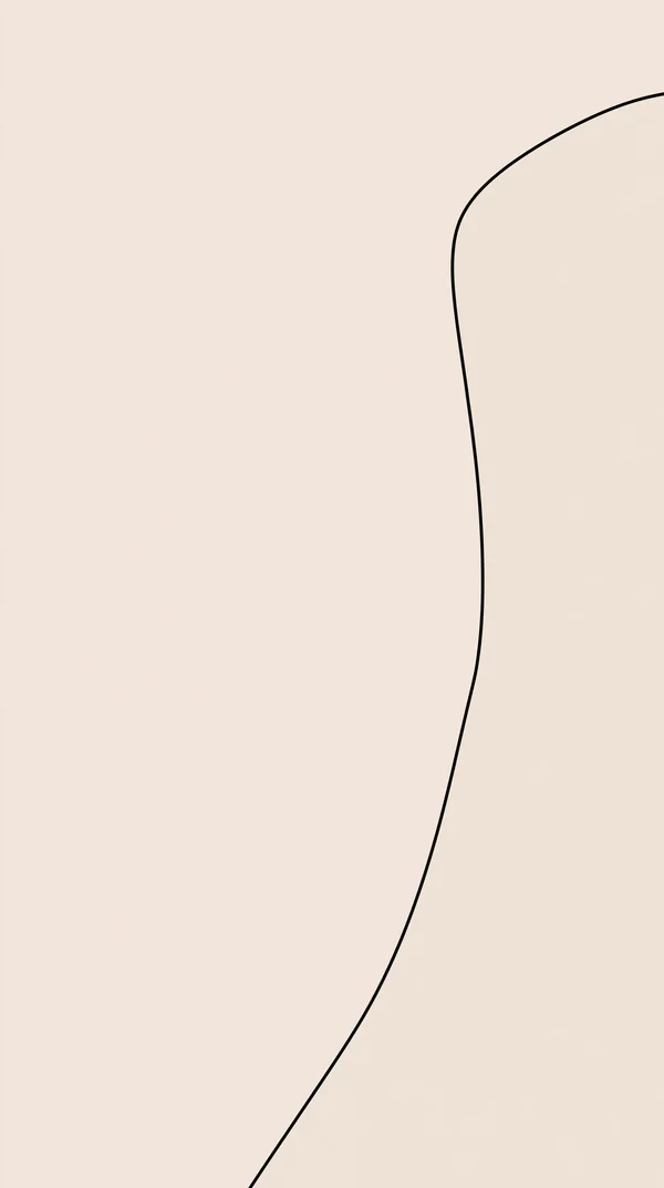 薄紅の余白に描かれた一筋の曲線 - ピンク スマホ - ミニマル・抽象の壁紙