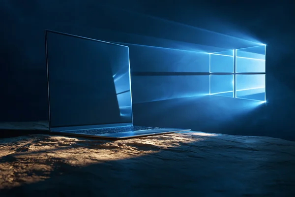 Windows Emblem in Deep Blue - Minimal & Abstract wallpaper