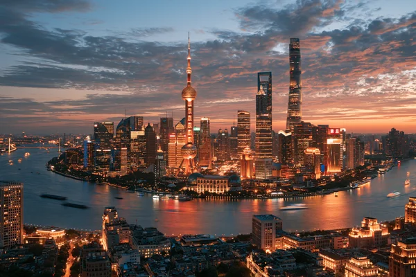 夜景輝く港湾都市 - 建築・都市の壁紙