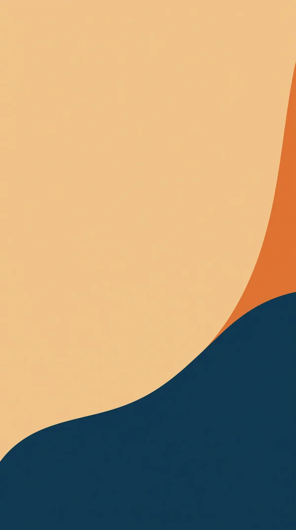 A Ridge Where Sunlight Melts into Night Blue - Orange Smartphone - Minimal & Abstract wallpaper