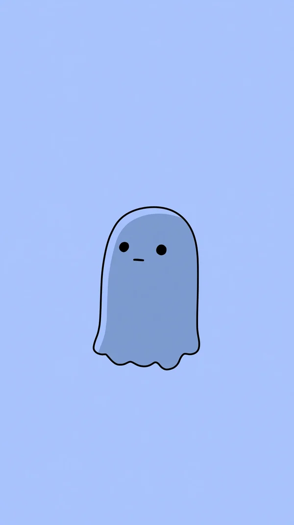 A Fluffy Ghost Character - Cute wallpaper